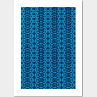 Lacy Blue Pattern Posters and Art